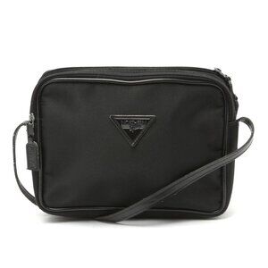 Northern Sport Nylon Crossbody Shoulder Bag Square Black Retro Y2K Zipper Top